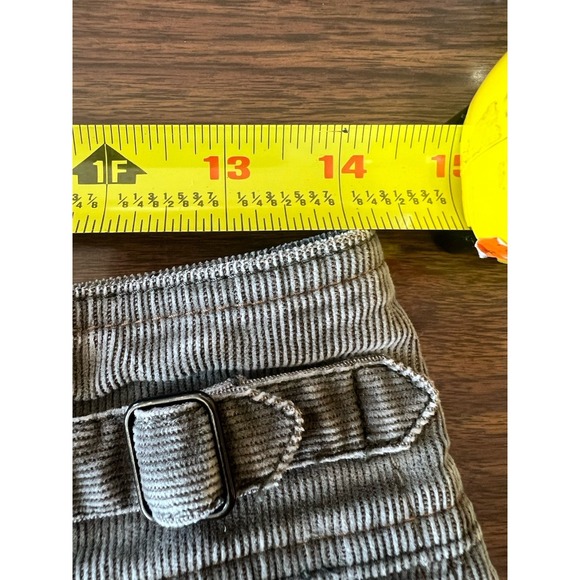 Gap Women's Sz 2 Greyish Corduroy Mini Skirt Y2K 2004 Academia Boho 70s - Picture 10 of 11